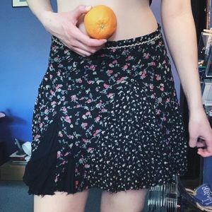 Free People Rosebud Patch Mini Skirt